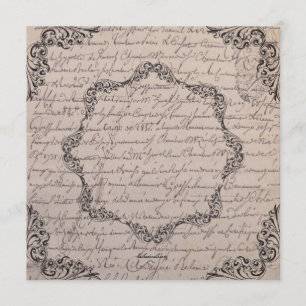 Vintage Viktorianische Brautdusche Einladung