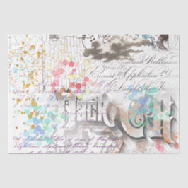 Vintage Viktorianische Collage Seidenpapier