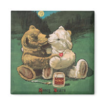 Vintage Viktorianische Cottailcore Honigbären