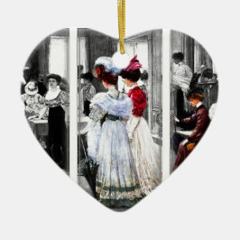 Vintage viktorianische Damen Keramik Ornament