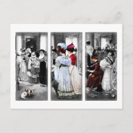 Vintage viktorianische Damen Postkarte