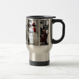 Vintage viktorianische Damen Reisebecher