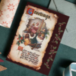 Vintage Viktorianische Dickens Weihnachtslied Feiertagspostkarte<br><div class="desc">Vintage viktorianische Weihnachten,  die wie ein altes Briefpapier mit einer Illustration von A Christmas Carol von Charles Dickens empfangen werden. Digital von mir restauriert.</div>