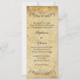 Vintage Viktorianische Einladung zur Hochzeit