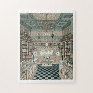 Vintage Viktorianische Era Drugstore Apotheke Kuns Puzzle