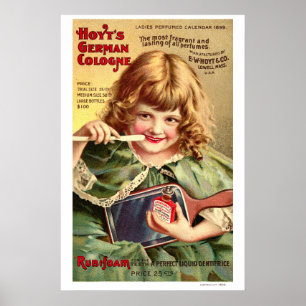 Vintage Viktorianische Era Toothpaste Ad Poster