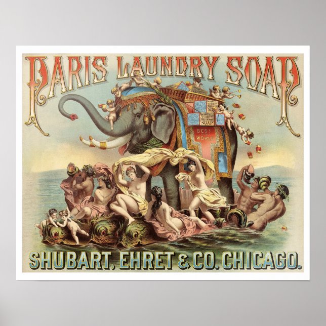 Vintage Viktorianische Era Wäscheservice Poster (Vorne)