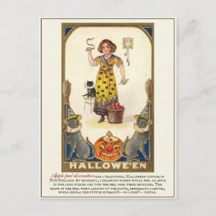 Vintage Viktorianische Erstwhile Halloween Traditi Postkarte