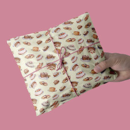 Vintage Viktorianische Extravagante Kuchen und Süß Seidenpapier