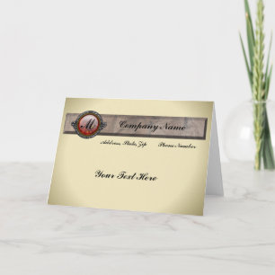 Vintage Viktorianische Fibelmonogrammkarte