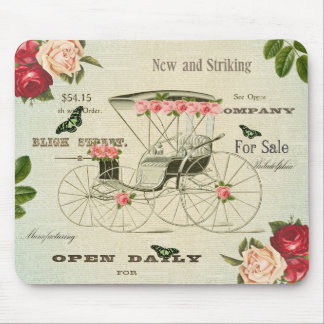 Vintage viktorianische girly mousepad w Blumen