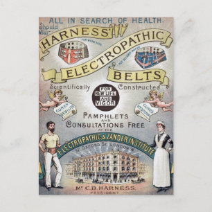 Vintage Viktorianische Harnwerbung Postkarte