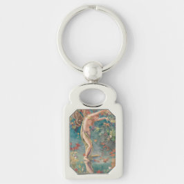 Vintage Viktorianische Herbstskalender Blätter Schlüsselanhänger