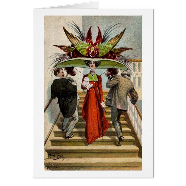 Vintage Viktorianische Hutmutter, (Vorne)