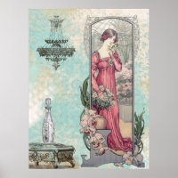 * Vintage Viktorianische Jugendstil-Blume AR23