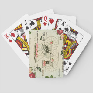 Vintage viktorianische, mädchenhafte Spielkarten m