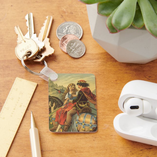 Vintage Viktorianische Märchen, Bruder und Schwest Schlüsselanhänger (Schreibtisch)