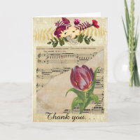 Vintage viktorianische Musik-Romance Tulpe
