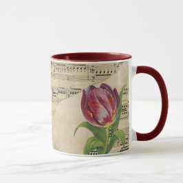 Vintage Viktorianische Musik Romantik Tulips Tasse