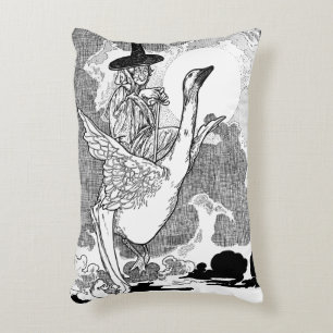 Vintage Viktorianische Muttergoose von Charles Rob Dekokissen