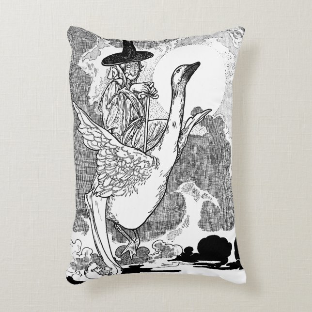 Vintage Viktorianische Muttergoose von Charles Rob Dekokissen (Vorderseite(Vertikal))