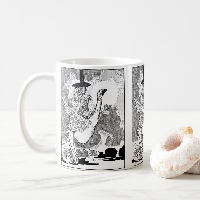 Vintage Viktorianische Muttergoose von Charles Rob Kaffeetasse (Mit Donut)