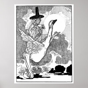 Vintage Viktorianische Muttergoose von Charles Rob Poster