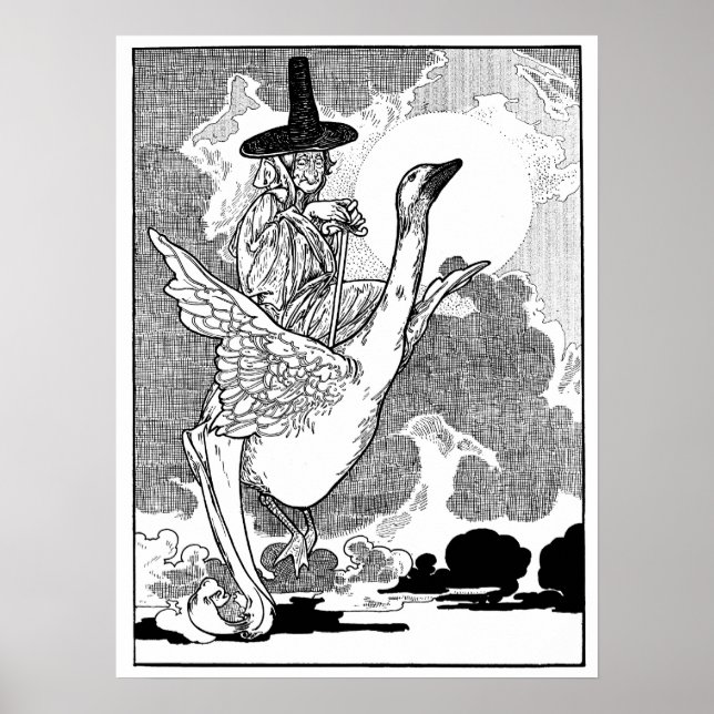 Vintage Viktorianische Muttergoose von Charles Rob Poster (Vorne)