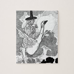 Vintage Viktorianische Muttergoose von Charles Rob Puzzle