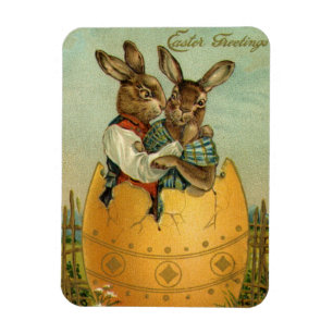 Vintage Viktorianische Osterbrunnen in einem Golde Magnet