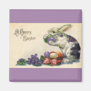 Vintage Viktorianische Ostereier - Hase- und Oster Magnet