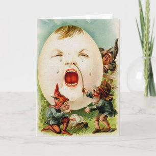 Vintage Viktorianische Osterkarte Feiertagskarte