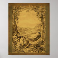 Vintage Viktorianische Paare Picknick