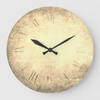 Vintage viktorianische römische Zahl Große Wanduhr