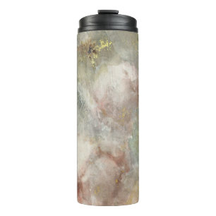 Vintage Viktorianische Rose mit Goldakzenten Thermosbecher