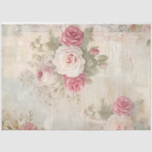 Vintage Viktorianische Rose Shabby Chic Retro Seidenpapier