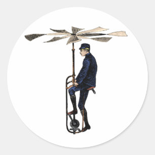 Vintage viktorianische runder aufkleber