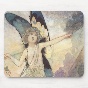 Vintage Viktorianische Schmetterlingsfliege von Ro Mousepad