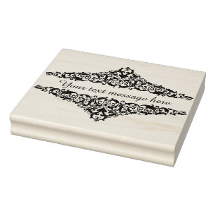 Vintage VIKTORIANISCHE SCROLLS - FÜGEN SIE IHRE N Gummistempel