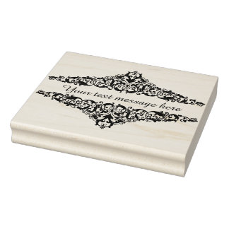 VINTAGE VIKTORIANISCHE SCROLLS - FÜGEN SIE IHRE NA GUMMISTEMPEL