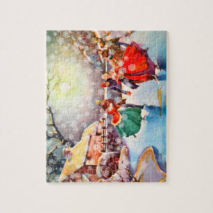 Vintage Viktorianische Skater Puzzle