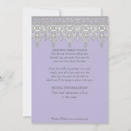 Vintage Viktorianische Spitze im Lavendel Details Einladung