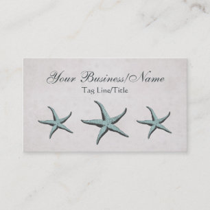 Vintage Viktorianische Starfish Business Card Visitenkarte
