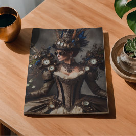 Vintage viktorianische Steampunk-Uhrwerk-Zeitdame Seidenpapier