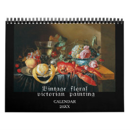 Vintage Viktorianische Stillleben Blume Kunst Male Kalender
