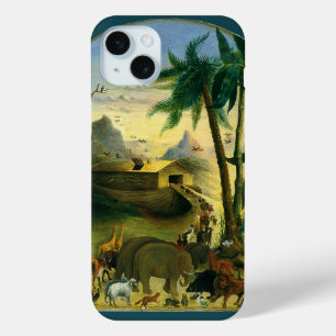 Vintage Viktorianische Volkskunst, Noah's Ark von iPhone 15 Mini Hülle