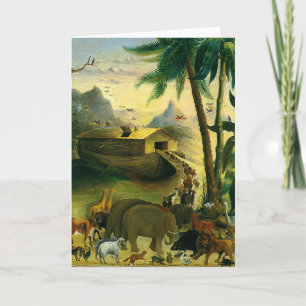 Vintage Viktorianische Volkskunst, Noah's Ark von Karte