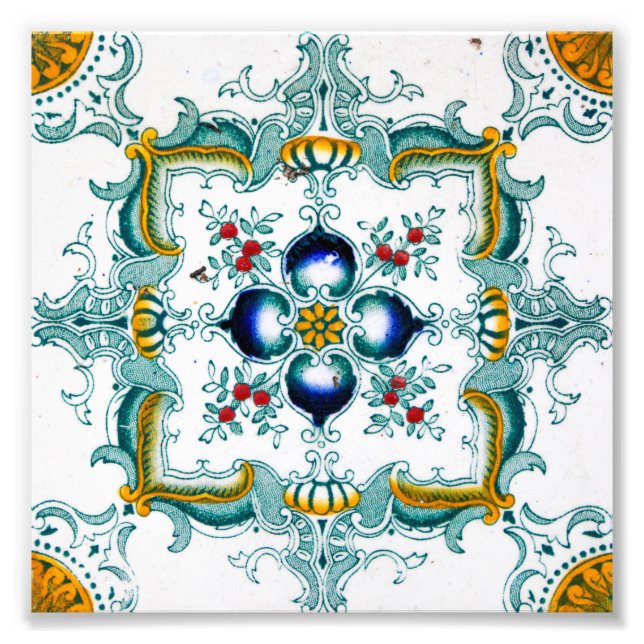 Vintage Viktorianische Wandverkleidung Fotodruck (Vorne)