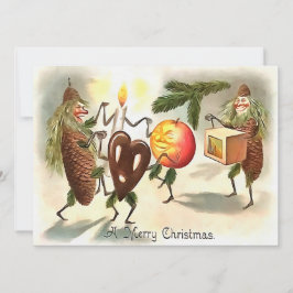 Vintage Viktorianische Weihnachten Karte