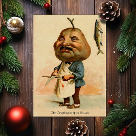 Vintage Viktorianische Weihnachtskarte Feiertagskarte